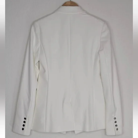 Veronica Beard Scuba Dickey Jacket Blazer White Size 0 Career Womens